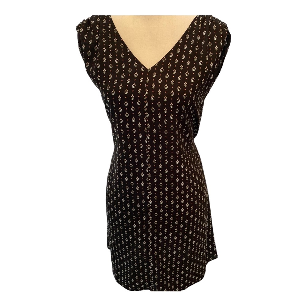 LOFT dress with ruched sleeves